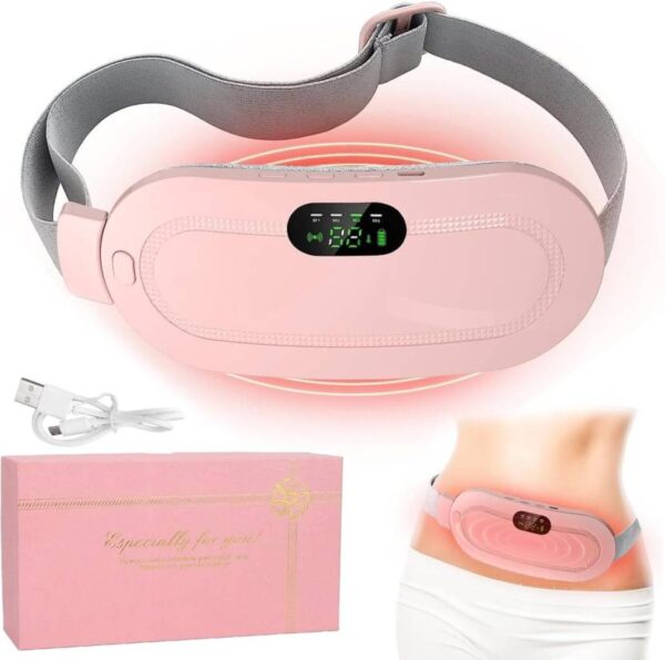 Zovilstore Electric Cordless Heating Pad for Period Pain, Cramp Relief, Back Pain in Period , Belly Warmer Heating Pad with 4 Heat Levels 4 Vibration Modes Massager  (Multicolor) - Image 2