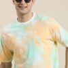 Dyed Drop-Shoulder Sleeves Pure Cotton T-shirt
