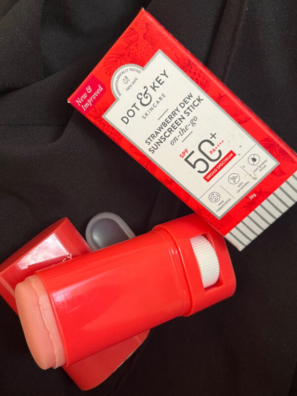 Dot & Key Strawberry On-The-Go SPF 50 Sunscreen Stick PA+++ For UVA/B Blocks - Image 7