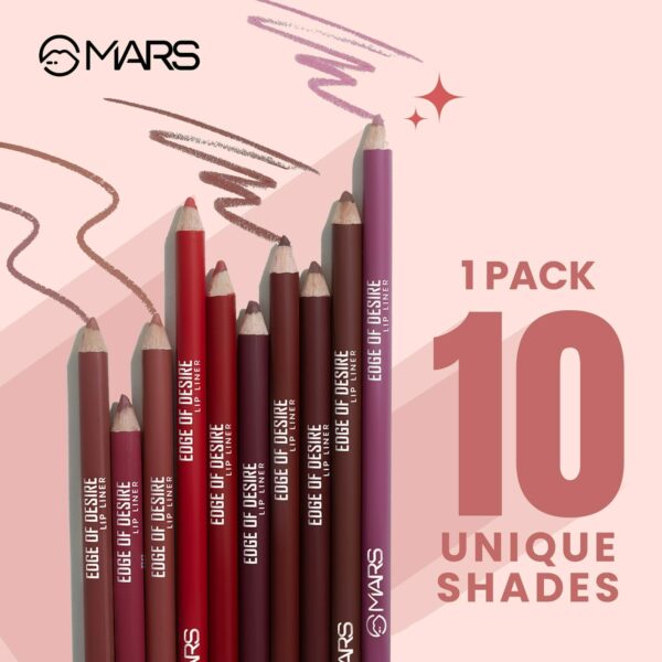 MARS Edge of Desire Lip Liner With Holder - Set A (14g) - Image 3