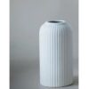 SPHINX Ribbed Pipe Ceramic Vase, Flower Vase, Pampas Grass Vase, Vase for Money Plant Live Plants, Vase Home Decor Centrepiece Decor for Home, Office, or Gifts VASE ONLY NO Flowers- (White, 6 Inch) - Image 6