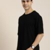 Pure Cotton Graphic Printed Drop-Shoulder Sleeves T-shirt - Image 5