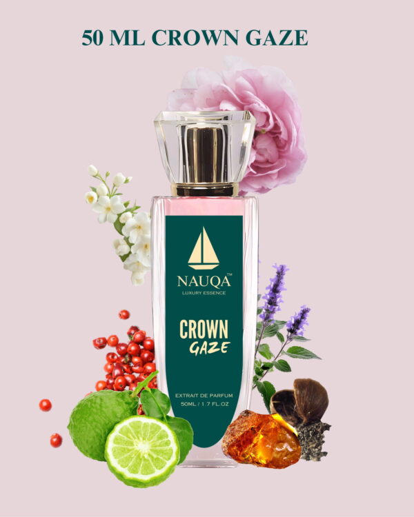 NAUQA  CROWN GAZE — Luxury Floral & Musky Perfume for Women I Extrait de Parfum I Long-Lasting & Elegant Scent | Premium Gift for Her
