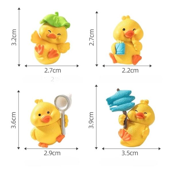 SATYAM KRAFT 1 Set Duck Miniature Figurines for Unique Gift, Home, Bedroom, Living Room, Office, Restaurant, Table Top Decoration and Kids Toy (Multicolor) - Image 7