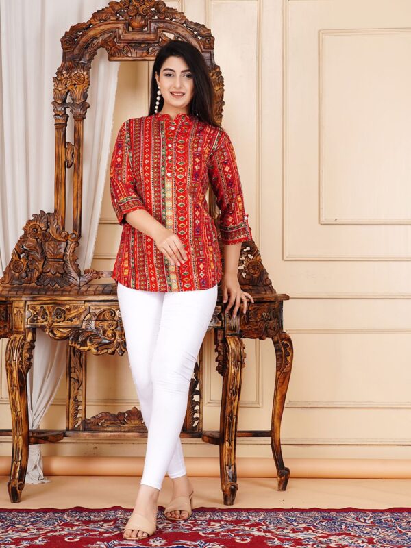 Women Ethnic Motifs Printed Regular Top