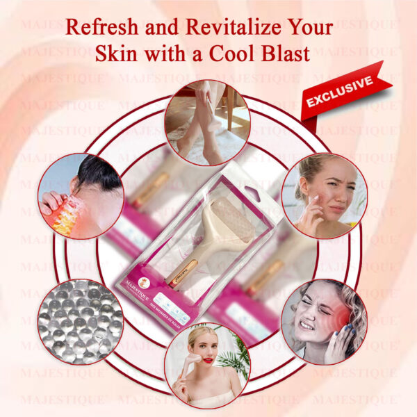 Majestique Ice Roller Massager For Face And Neck Skin Care - Reduce Anti-Wrinkles - Image 2