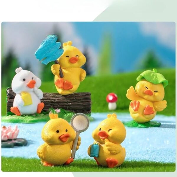 SATYAM KRAFT 1 Set Duck Miniature Figurines for Unique Gift, Home, Bedroom, Living Room, Office, Restaurant, Table Top Decoration and Kids Toy (Multicolor) - Image 4