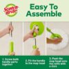 Scotch-Brite 2-in-1 Bucket Spin Mop (Green, 2 Refills), 4 Pcs - Image 4
