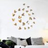 Xtore® 12pcs 3D Home Decor Butterfly with Sticking Pad (Shimmer Golden, Set of 12) - Image 3