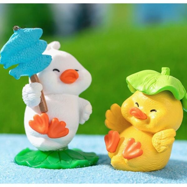 SATYAM KRAFT 1 Set Duck Miniature Figurines for Unique Gift, Home, Bedroom, Living Room, Office, Restaurant, Table Top Decoration and Kids Toy (Multicolor) - Image 6
