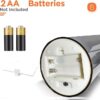 Amazon Basics Flameless LED Candles with Remote Controller & Timer | Golden Acrylic Fiber Glass | Set of 3 | (Smoked Grey) - Image 5