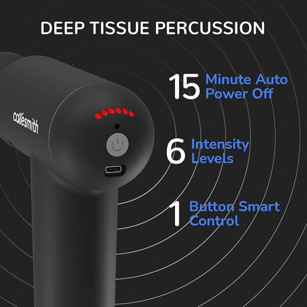 Caresmith Charge Boost Massage Gun | Body Massager | Massager Machine for Pain Relief for Men and Women | Deep Tissue Massager - Image 3