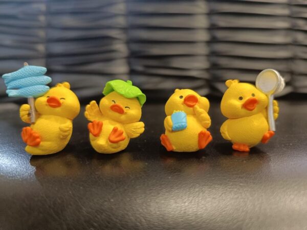SATYAM KRAFT 1 Set Duck Miniature Figurines for Unique Gift, Home, Bedroom, Living Room, Office, Restaurant, Table Top Decoration and Kids Toy (Multicolor) - Image 2