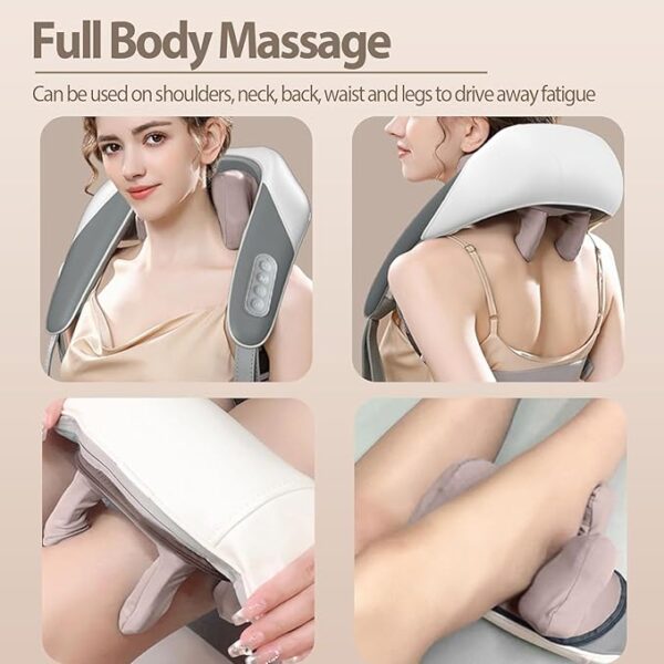 Sellastic Neck Massager for Cervical Pain Relief / Electric Deep Tissue Shiatsu with Infrared Heat Therapy 5D Kneading Massage Machine for Full Body Relax,Neck,Muscles,Back,Shoulder,Legs - 6 Month Warranty - Image 7