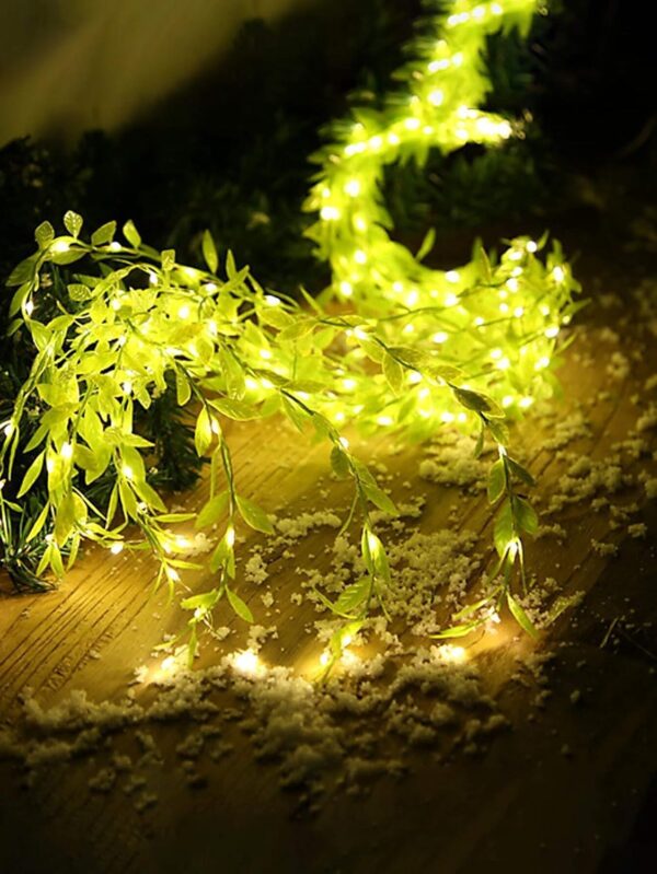 XERGY Artificial Vine Leaf LED Fairy String Light Ideal for Bedroom,Garden,Birthday & Festive Décor,Diwali Lights & Christmas,Party Diwali Lights for Decoration Home (3x1Meter,Corded Electric) Visit the XERGY Store - Image 6