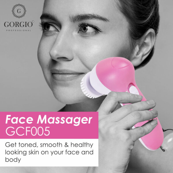 Gorgio Professional 5 In 1 Compact Face Massager (Color May Vary) (GCF005) - Image 9