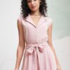 Waist Tie-Up Culotte Jumpsuit - Image 2
