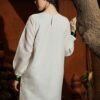 Women Printed Regular Linen Kurti with Trousers - Image 3