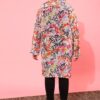 Plus Size Typography Printed Boxy Sheer Casual Shirt - Image 6