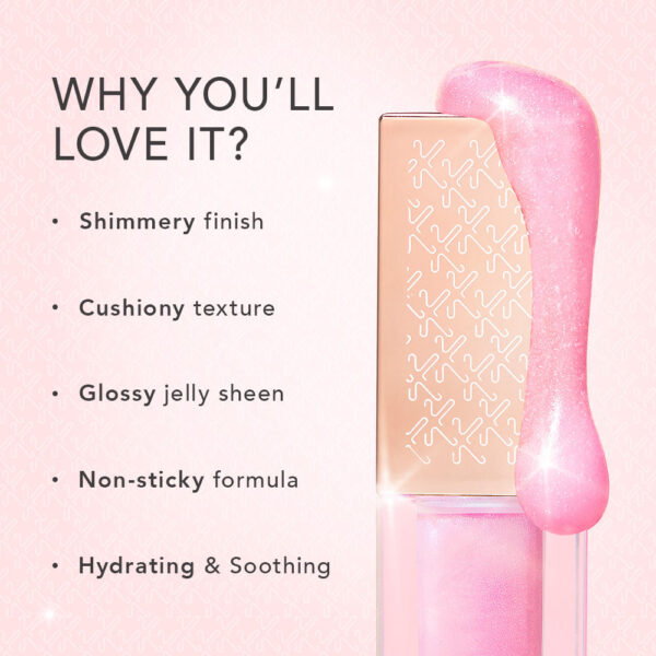 Kay Beauty Precious Lip Oil (Limited Edition) - Rose Quartz - Image 3