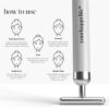 YourHappyLife Dermateq Silver Coated Vibrating Face Massager - Image 4