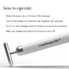 YourHappyLife Dermateq Silver Coated Vibrating Face Massager - Image 2