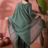 Teal Embroidered Sequinned Straight Kurta With Sharara & Dupatta - Image 10