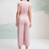 Waist Tie-Up Culotte Jumpsuit - Image 5