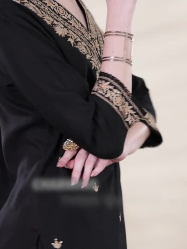 Ethnic Motifs Embroidered Regular Thread Work Kurta with Salwar & Dupatta - Image 9