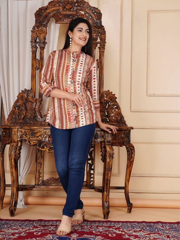 Women Ethnic Motifs Printed Regular Top - Image 2
