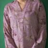 Floral Printed V-Neck Bell Sleeves Straight Kurta - Image 3