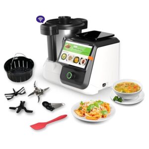 Cooking Assistant | Cooks 750+ Recipes: Pav Bhaji, Pasta, Soup, Kadhai Paneer & More | 10 Cooking Modes | AI-Powered | Built-In Weighing Scale | Phone App | WiFi | 1-Year Warranty