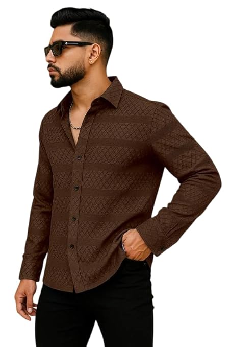 Men's Solid Linen Cotton Shirt, Casual, Plain, Full Sleeve, Summer-Regular Fit, Stylish, Everyday Formal Wear - Image 3