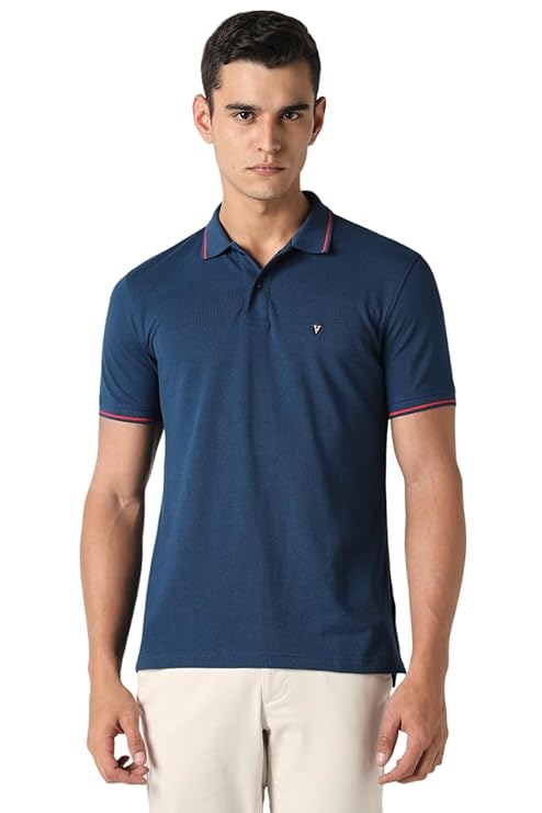 Men's Cotton Solid Regular Fit Collar Polo T-Shirt - Image 3