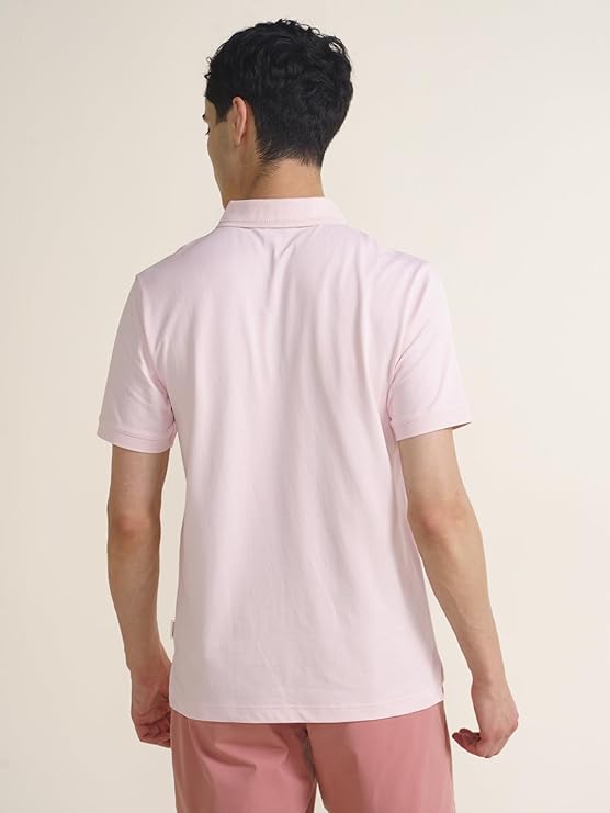 Men's Cotton Blend Solid Regular Fit T-Shirt - Image 3