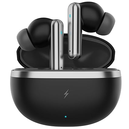 Earbuds with Custom EQ, Bluetooth 5.4 Wireless Earphones, 50H Playtime, Fast Charging Case, 50ms Low-Latency Gaming & Touch Controls Midnight Black