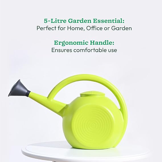 5 Litre Large Plant Watering Can for Garden-Green - Image 3