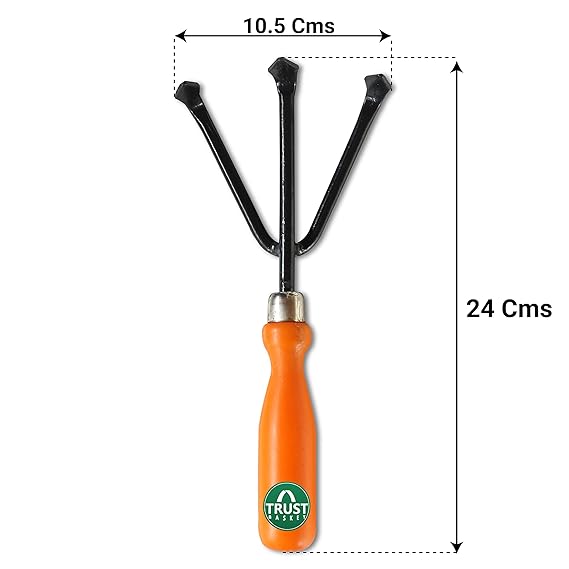 Gardening Tools Kit for Home 5-Piece Garden Tools for Home Gardening Set Including Big & Small Trowel, Cultivator, Weeder & Garden Fork Durable Agriculture Tools & Gardening Items Combo - Image 3