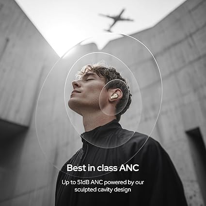 Master Buds 2 with Sound by Bose (2026),51dB Adaptive ANC, Hi-Res LHDC Audio,360° Spatial Audio with Head Tracking, 6-mic ENC, Dual Pairing, Fast Charge & BT v6.1 (Carbon) - Image 2