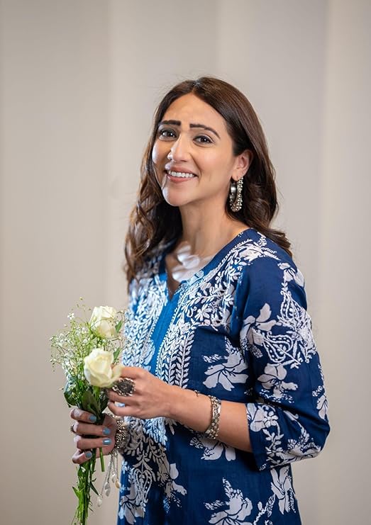 Women's Rayon Blend Chikankari Embroidered Straight Kurta - Image 2