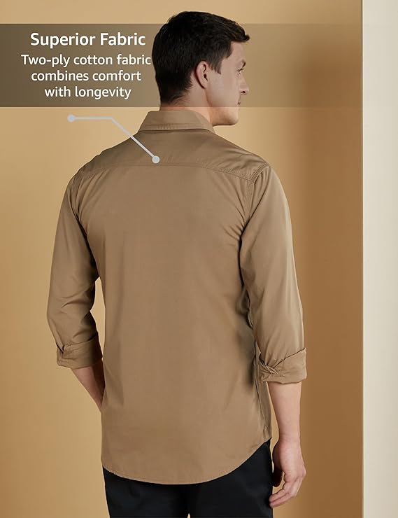 Men's Casual Cotton Poplin Shirt (Regular Fit) - Image 2