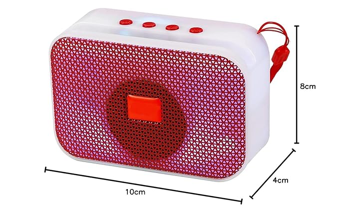5W Wireless Bluetooth Portable Speaker with Supporting Carry Handle, USB, SD Card, AUX, FM & Call Function Upto 4hrs Playtime - Image 4