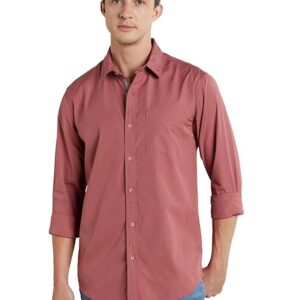 Men's Casual Cotton Poplin Shirt (Regular Fit)