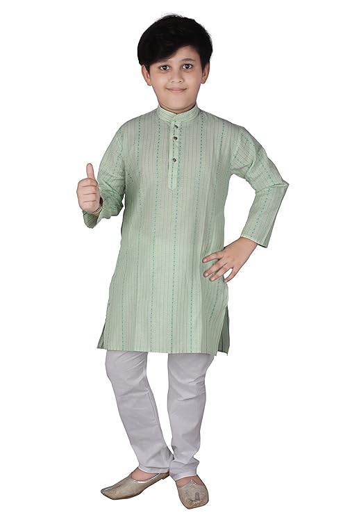 Boy's Cotton Striped Kurta Pyjama For s | Kurta Paijama Set