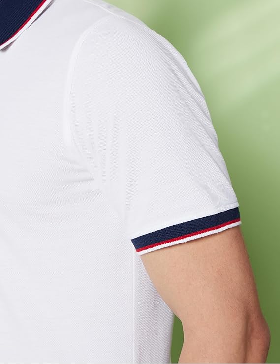 Men's 100% Cotton Solid Polo T-Shirt - Regular Fit | Pique Knit - Image 2