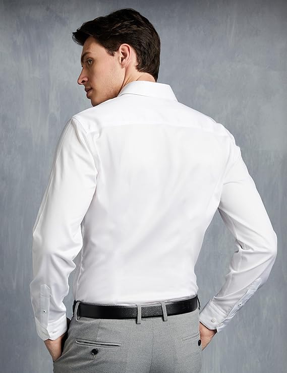 Men's Wrinkle-Resistant Regular Fit Cotton Formal Shirt - Image 3