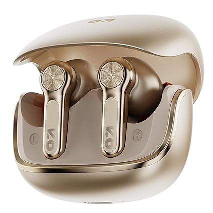 Ear TWS Earbuds with 70H Playtime, App Support, Quad Mic ENC, Dual Device Pairing, 10mm Bass Driver, 50ms Ultra Low Latency, Bluetooth 5.4 Wireless Earbuds (Champagne) - Image 2